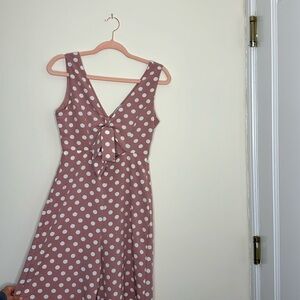 Iris Blush Pink and White Polka Dot Jumpsuit